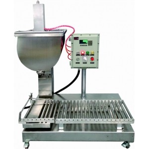 無(wú)斗無(wú)壓蓋帶滾輪灌裝機(jī)